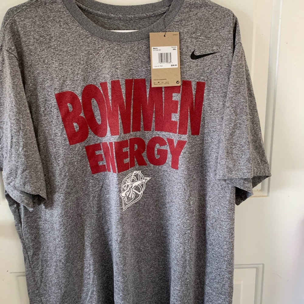 Nike Gray and Red Short Sleeve Athletic Tee.BRAND NEW